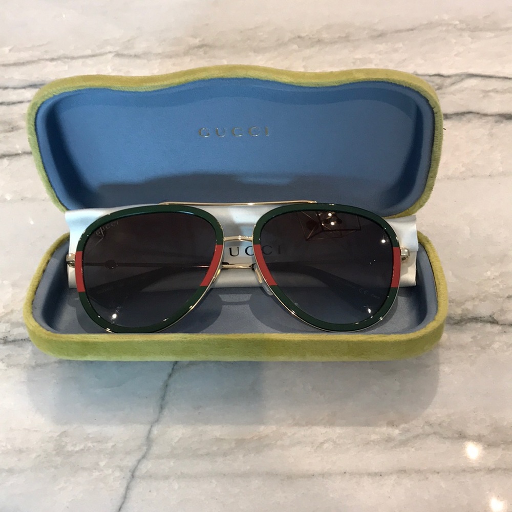 Gucci metal aviators Style ‎461704 I3330 2363
